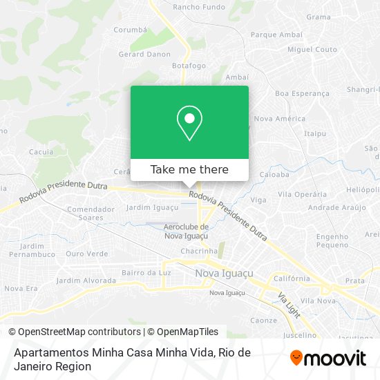 Apartamentos Minha Casa Minha Vida map