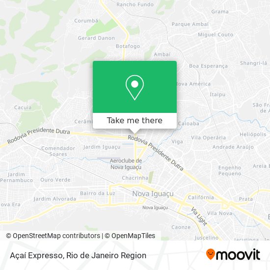 Açaí Expresso map