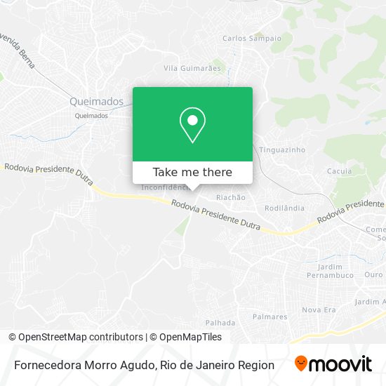 Fornecedora Morro Agudo map