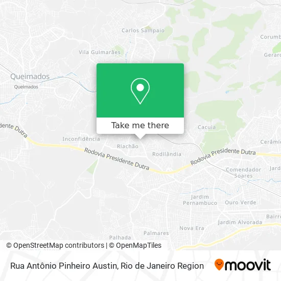 Rua Antônio Pinheiro Austin map