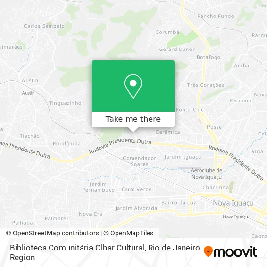 Biblioteca Comunitária Olhar Cultural map