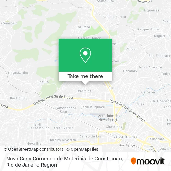 Nova Casa Comercio de Materiais de Construcao map