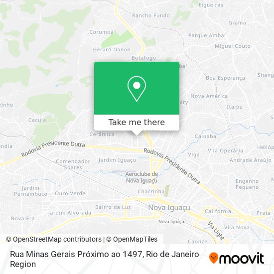 Rua Minas Gerais Próximo ao 1497 map
