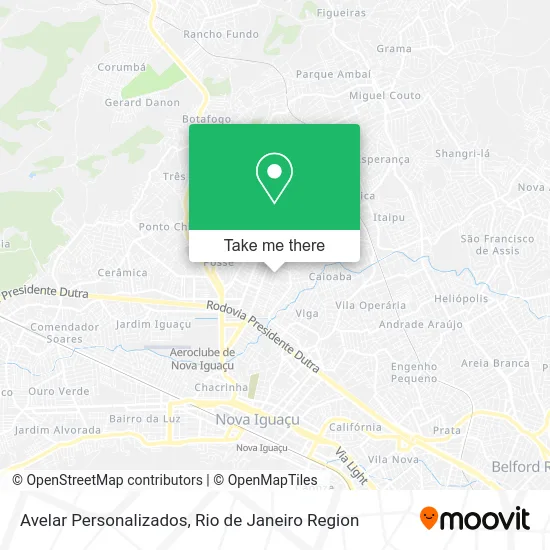 Avelar Personalizados map