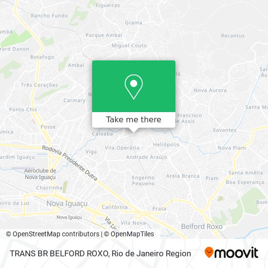 Mapa TRANS BR BELFORD ROXO