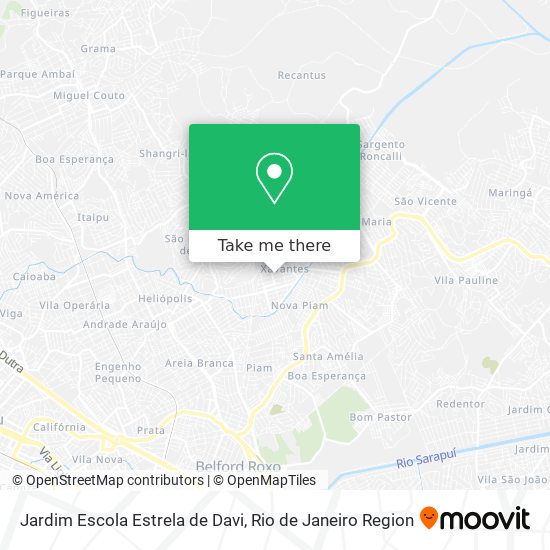 Mapa Jardim Escola Estrela de Davi