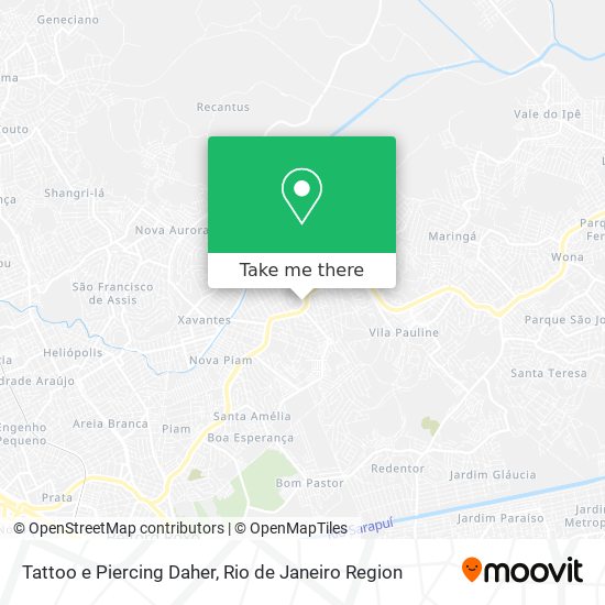 Tattoo e Piercing Daher map