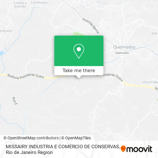 MISSAIRY INDUSTRIA E COMERCIO DE CONSERVAS map