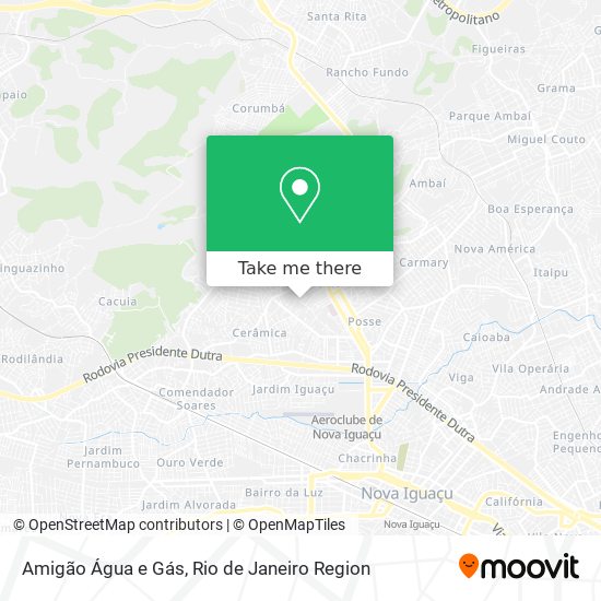 Amigão Água e Gás map