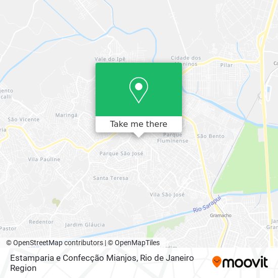 Estamparia e Confecção Mianjos map