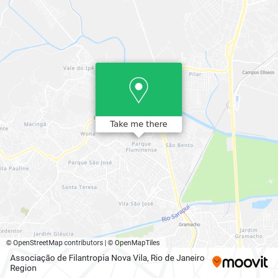 Associação de Filantropia Nova Vila map