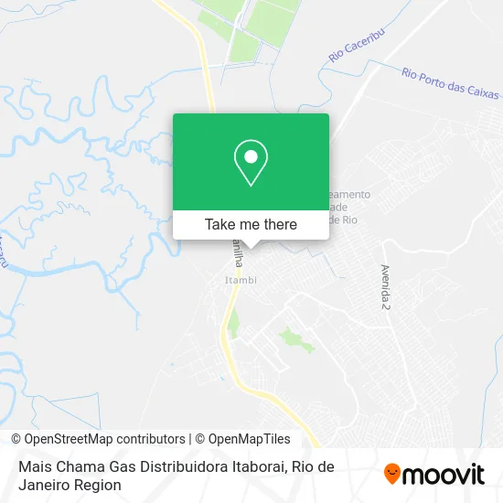Mais Chama Gas Distribuidora Itaborai map