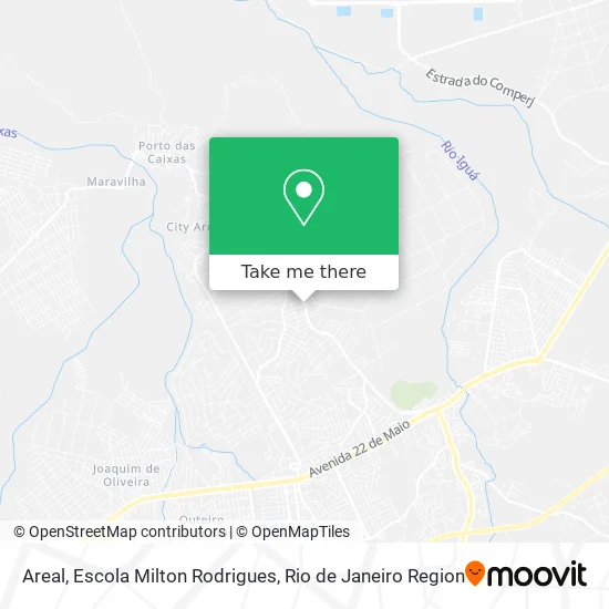 Areal, Escola Milton Rodrigues map