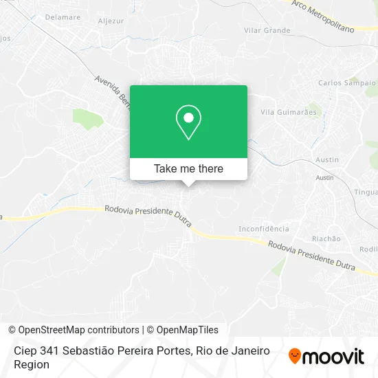 Ciep 341 Sebastião Pereira Portes map