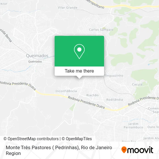 Monte Três Pastores ( Pedrinhas) map