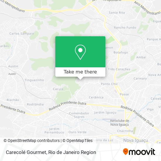 Carecolé Gourmet map