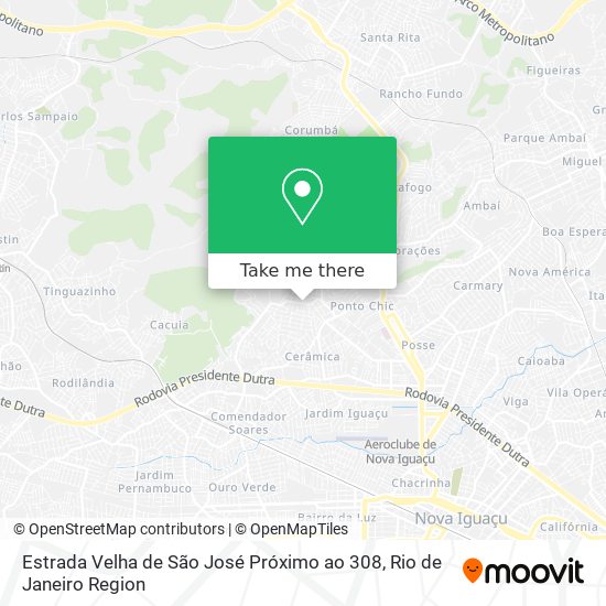 Estrada Velha de São José Próximo ao 308 map