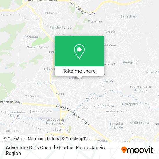 Adventure Kids Casa de Festas map
