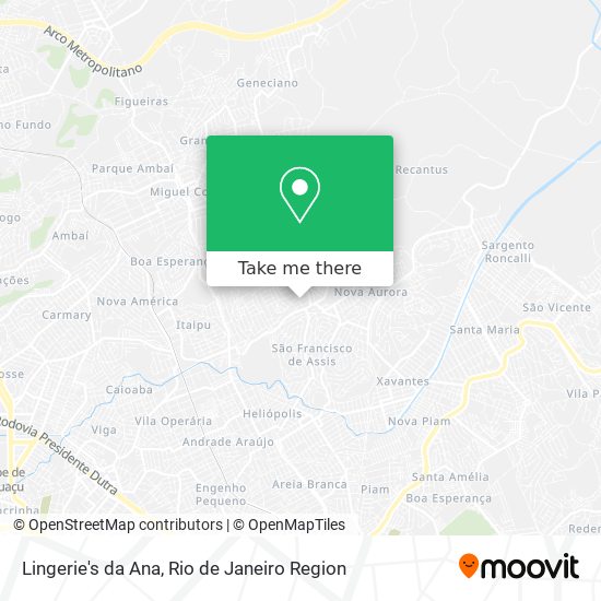 Lingerie's da Ana map