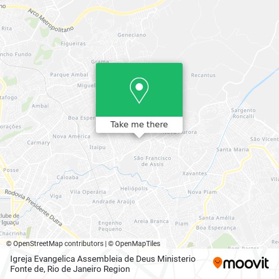 Igreja Evangelica Assembleia de Deus Ministerio Fonte de map