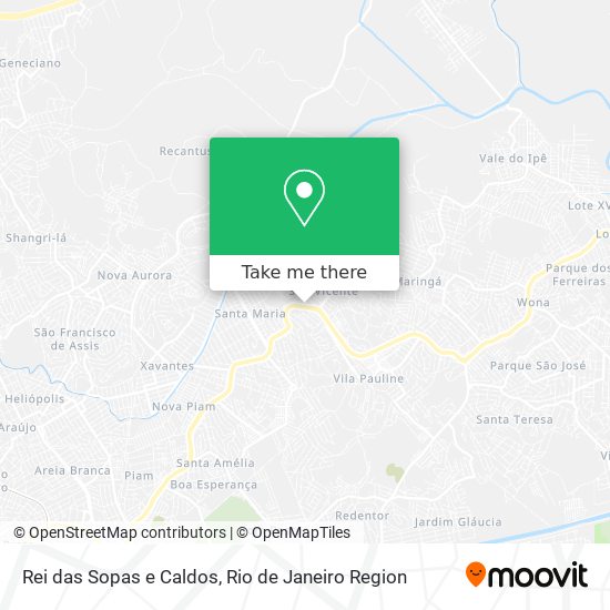 Rei das Sopas e Caldos map