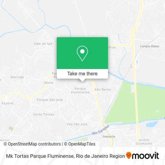 Mk Tortas Parque Fluminense map