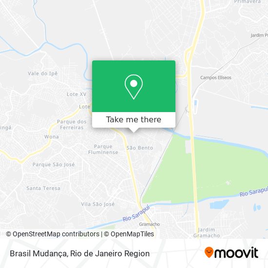 Brasil Mudança map