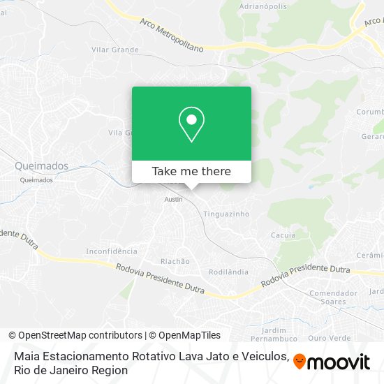 Maia Estacionamento Rotativo Lava Jato e Veiculos map
