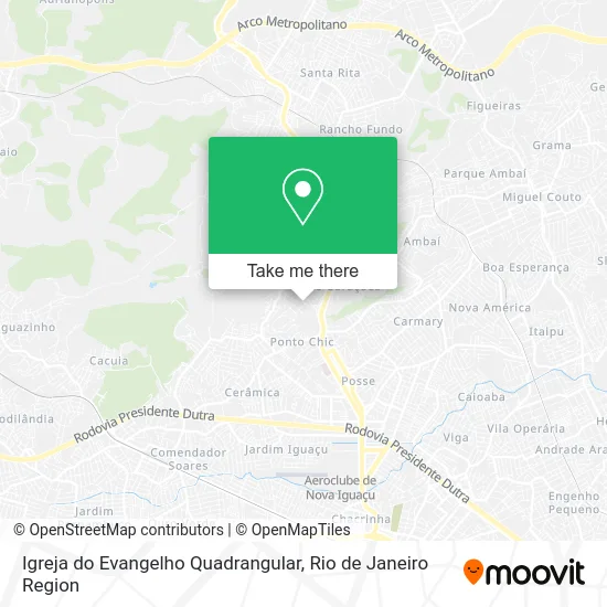 Igreja do Evangelho Quadrangular map