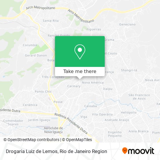 Mapa Drogaria Luiz de Lemos