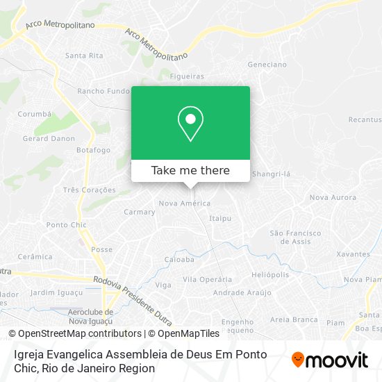 Igreja Evangelica Assembleia de Deus Em Ponto Chic map