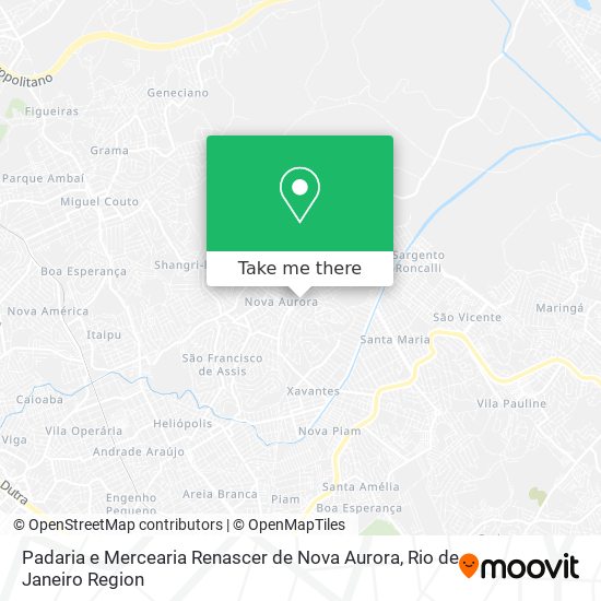 Padaria e Mercearia Renascer de Nova Aurora map