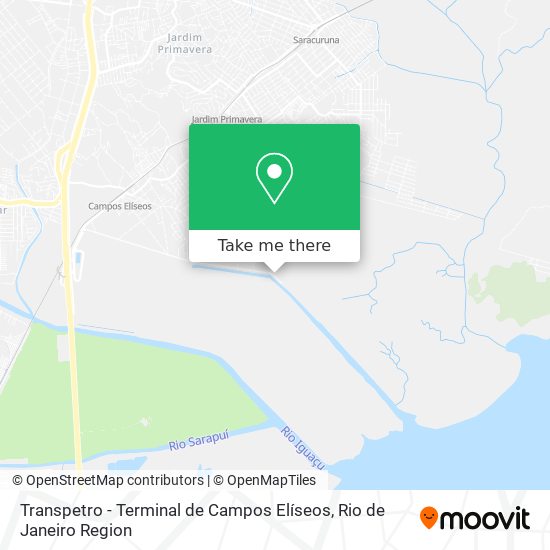 Transpetro - Terminal de Campos Elíseos map