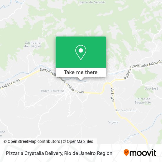 Pizzaria Crystalia Delivery map