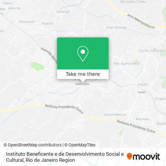 Instituto Beneficente e de Desenvolvimento Social e Cultural map