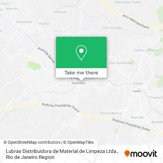 Lubras Distribuidora de Material de Limpeza Ltda. map