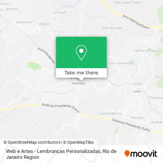 Web e Artes - Lembranças Personalizadas map