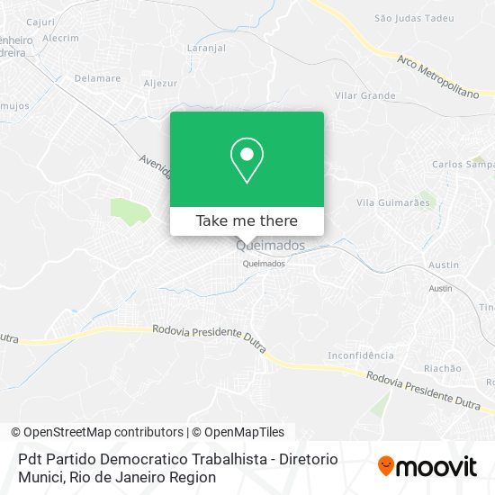 Pdt Partido Democratico Trabalhista - Diretorio Munici map