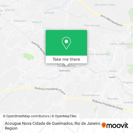 Acougue Nova Cidade de Queimados map