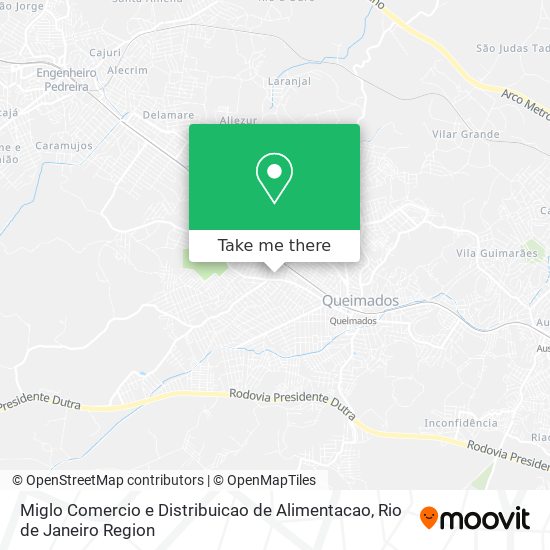 Miglo Comercio e Distribuicao de Alimentacao map