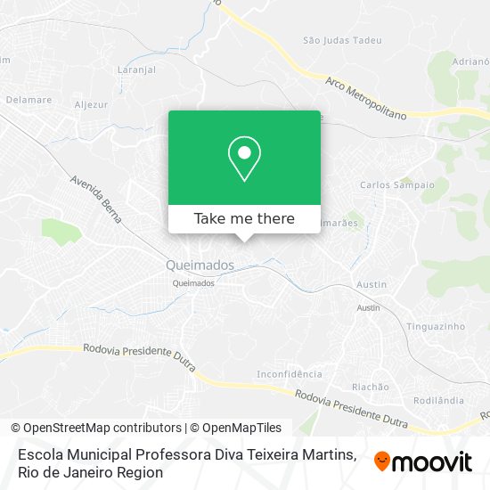 Escola Municipal Professora Diva Teixeira Martins map