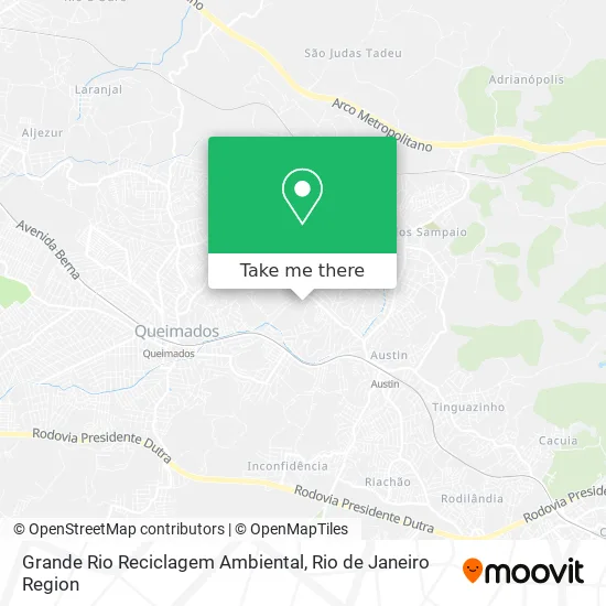 Grande Rio Reciclagem Ambiental map
