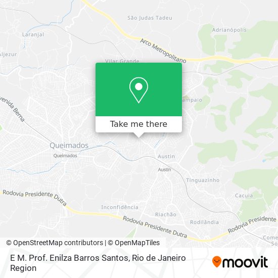 E M. Prof. Enilza Barros Santos map