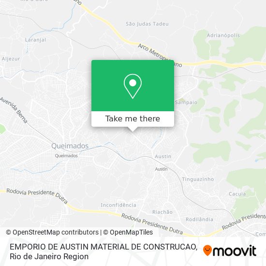 EMPORIO DE AUSTIN MATERIAL DE CONSTRUCAO map