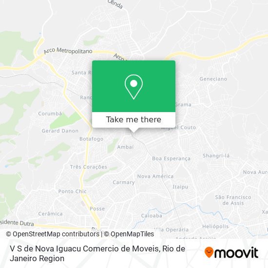 V S de Nova Iguacu Comercio de Moveis map