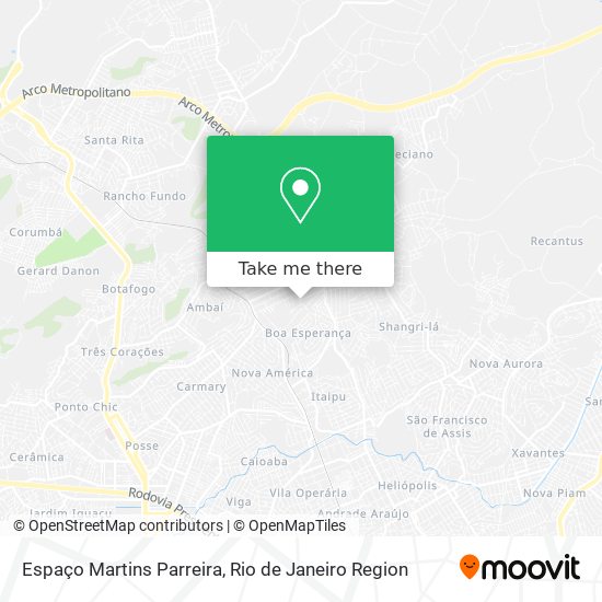 Espaço Martins Parreira map