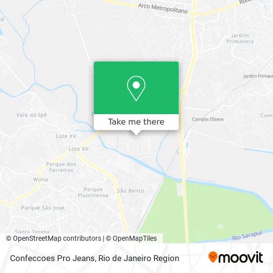 Confeccoes Pro Jeans map