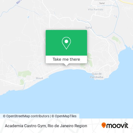 Mapa Academia Castro Gym