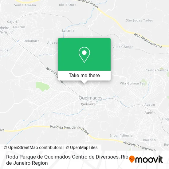 Roda Parque de Queimados Centro de Diversoes map