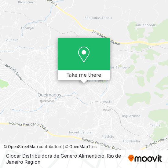 Clocar Distribuidora de Genero Alimenticio map